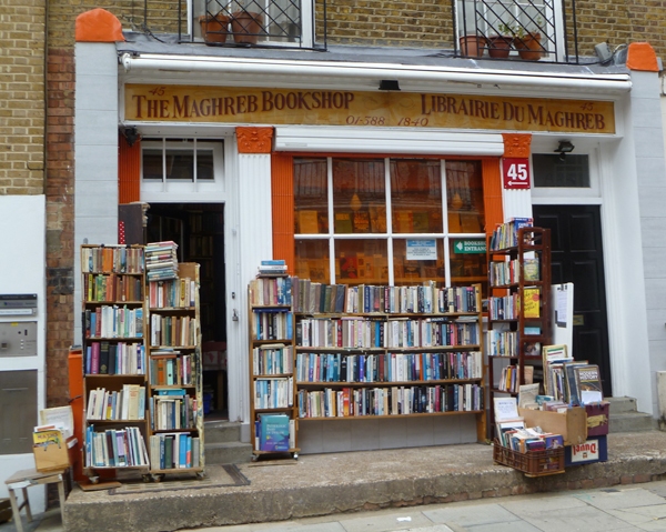 Shop front of The Maghreb Bookshop in Burton Street